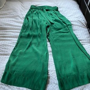 OYSHO Satin Green Pants
